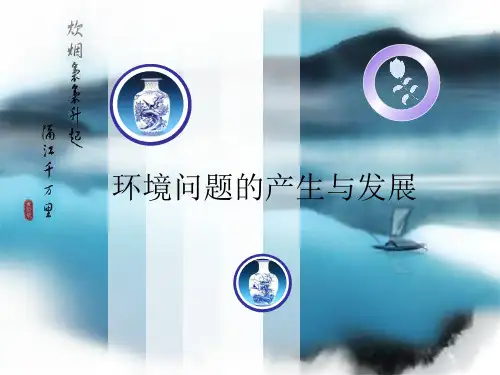 环境问题的产生与发展