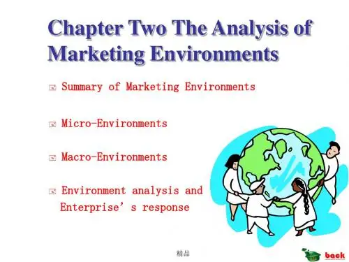 第2章  MARKETING ENVIRONMENT市场营销环境分析课件