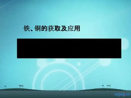 化学课件《从自然界中获取铁和铜》优秀ppt9 苏教版