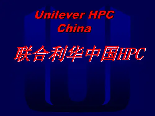 联合利华销售队伍内部培训资料