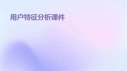 用户特征分析课件
