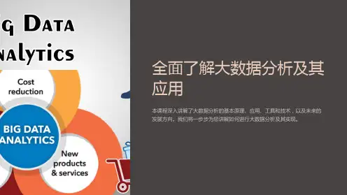 大数据分析全面讲解及应用课件