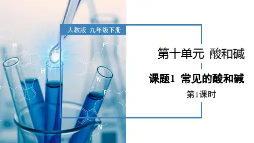 《常见的酸和碱》第1课时教学课件