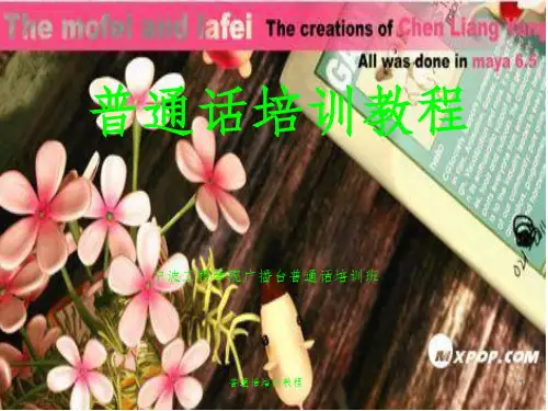 普通话考试培训第一课ppt课件