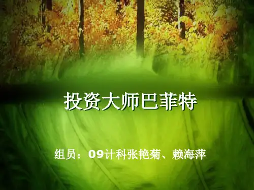 巴菲特PPt