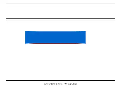 五年级科学下册第一单元 沉和浮 ppt课件
