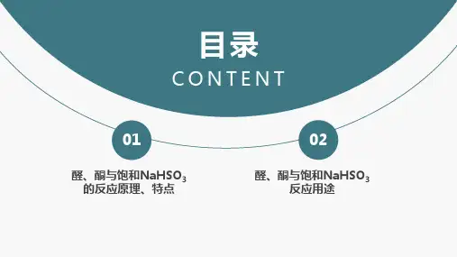 醛酮—醛酮与亚硫酸氢钠反应(有机化学课件)