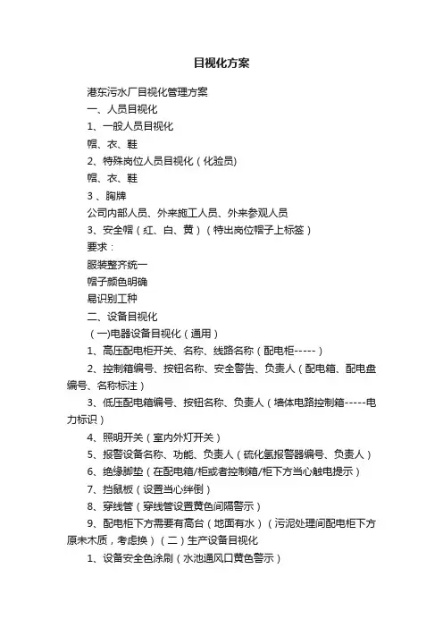 目视化方案