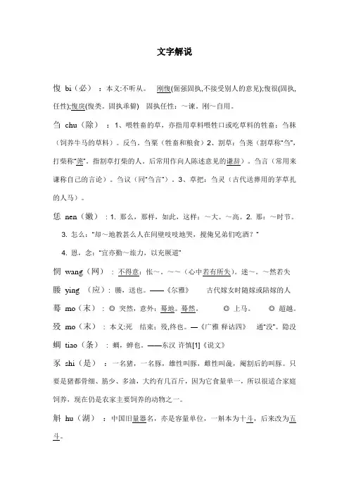 文字解说