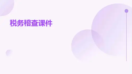 税务稽查课件
