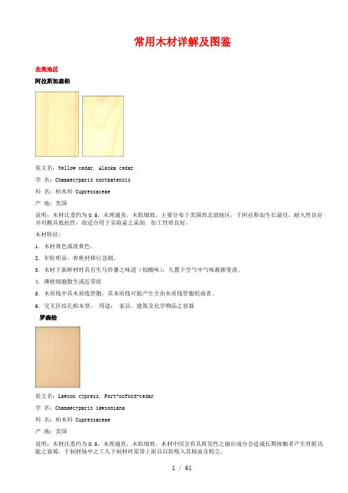常用木材详解及图鉴