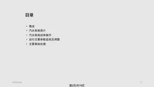 燃机发电厂余热锅炉汽水系统