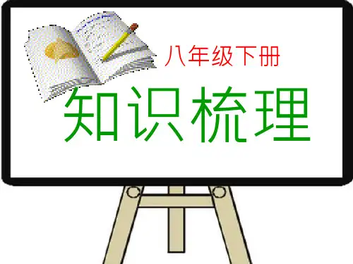 八年级下学期-英语-知识点总结(外研版)