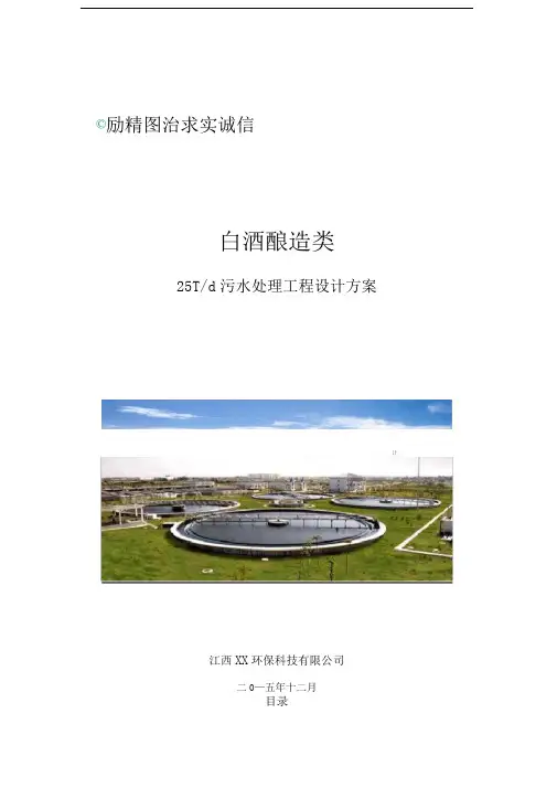 白酒废水处理方案
