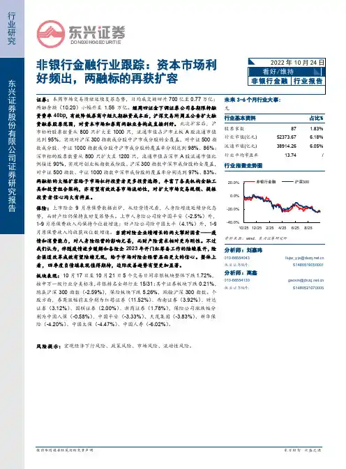 非银行金融行业跟踪：资本市场利好频出，两融标的再获扩容