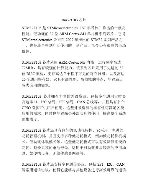 stm32f103芯片