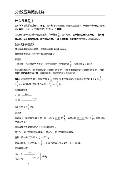 分数应用题讲解
