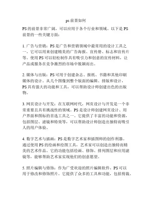 ps前景如何