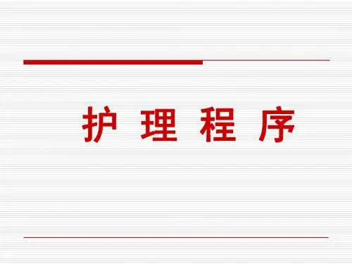 第四章  护理程序