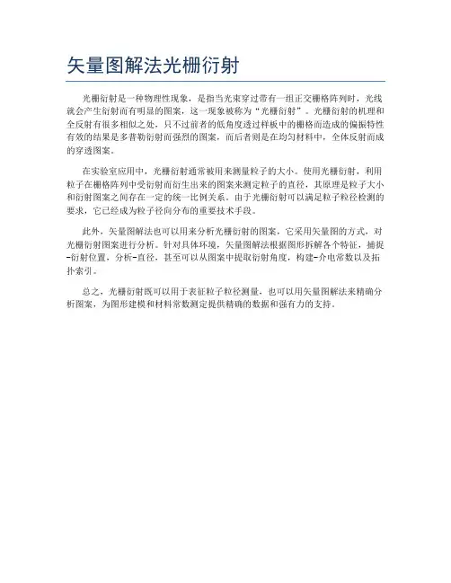 矢量图解法光栅衍射