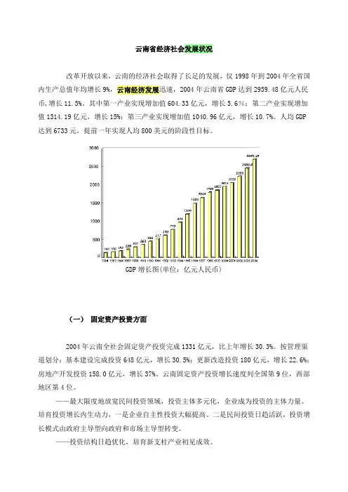 云南省经济社会发展状况