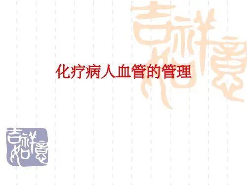 化疗病人血管的管PPT课件