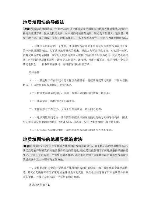 地质填图法
