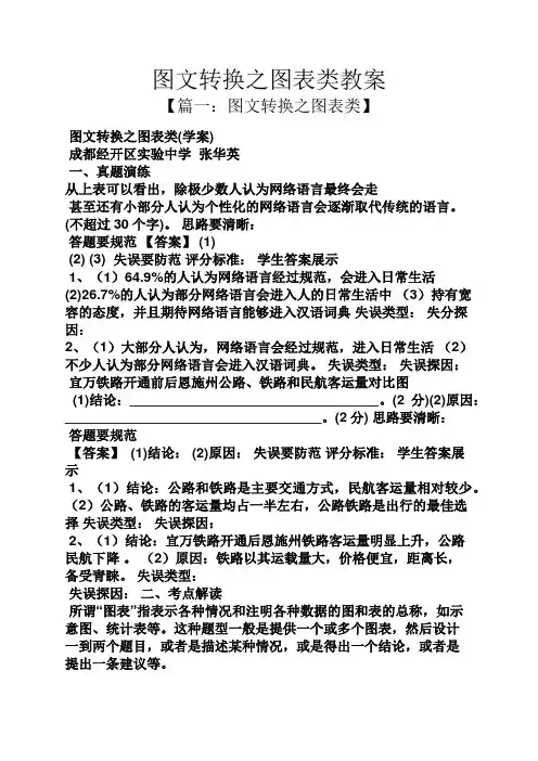 图文转换之图表类教案