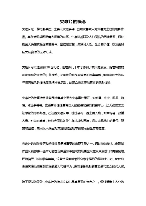 灾难片的概念
