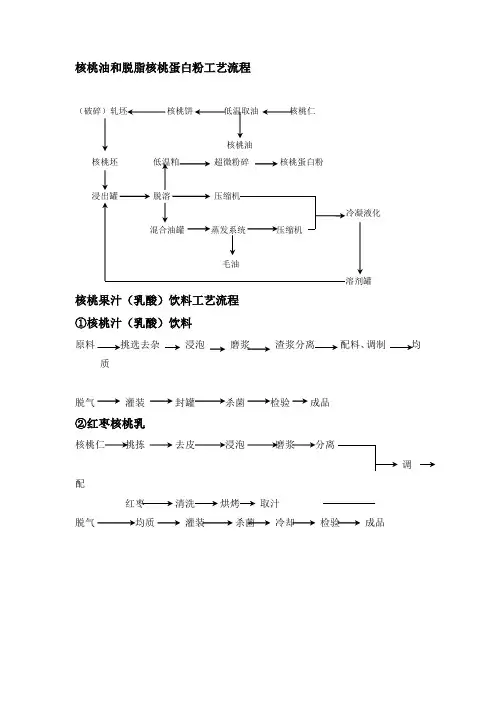 核桃油和脱脂核桃蛋白粉工艺流程123