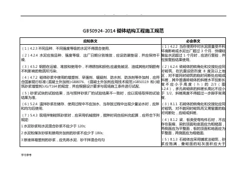 砌体结构工程施工规范标准[详]