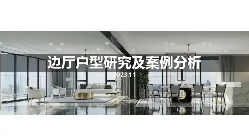 边厅户型研究及案例分析
