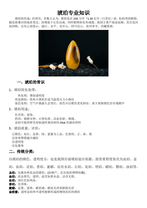 琥珀专业知识
