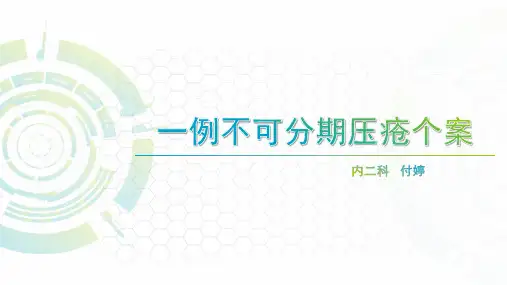 个案护理一例不可分期的压疮 ppt课件