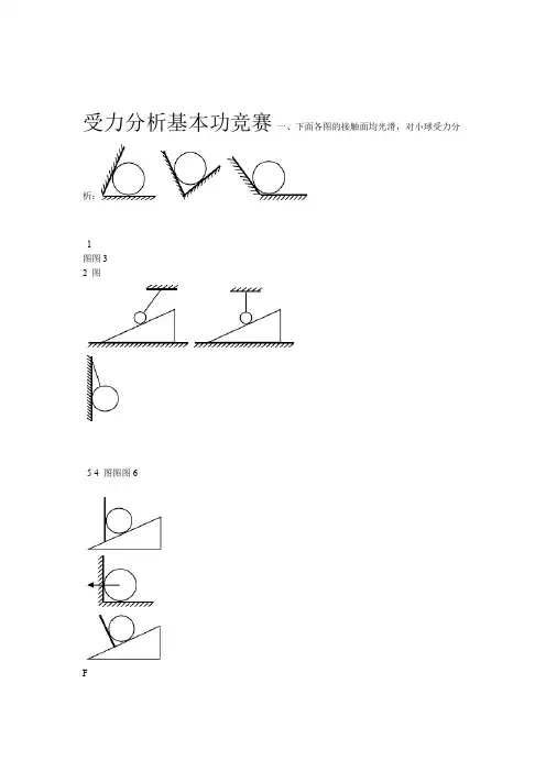 物理最全受力分析图组剖析