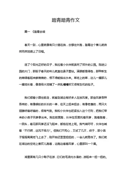踏青踏青作文