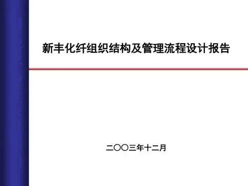 某公司组织结构及管理流程设计报告(PPT 41张)