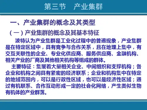 产业集群概念