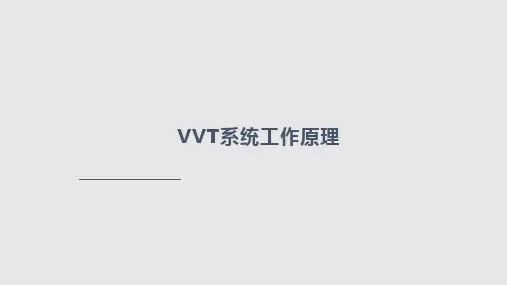 VVT系统工作原理培训PPT课件