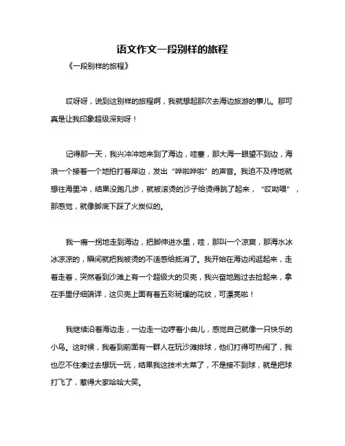 语文作文一段别样的旅程
