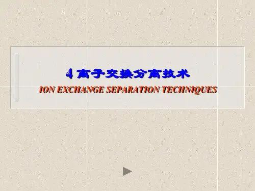 离子交换分离技术