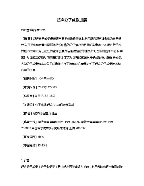 超声分子成像进展