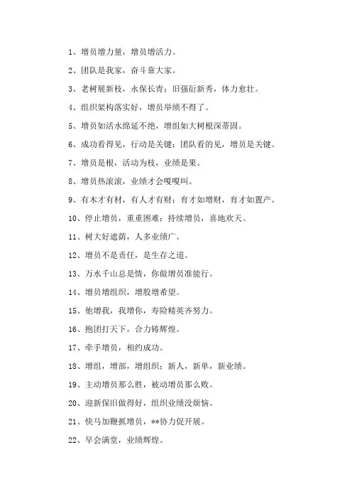 精选保险公司增员口号大全