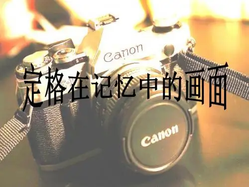 3.2作文：定格在记忆中的画面