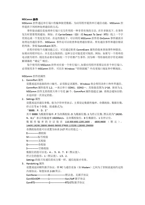 MSComm控件