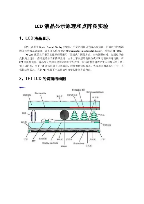 实践课04 LCD液晶显示原理和点阵图实验