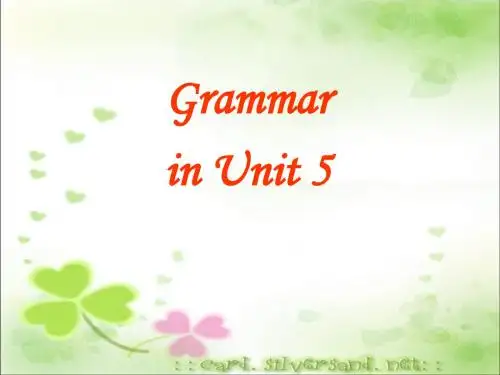 《unit5grammar》课件十六(11张PPT)(人教版选修6)