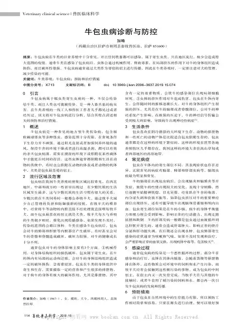 牛包虫病诊断与防控