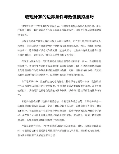物理计算的边界条件与数值模拟技巧