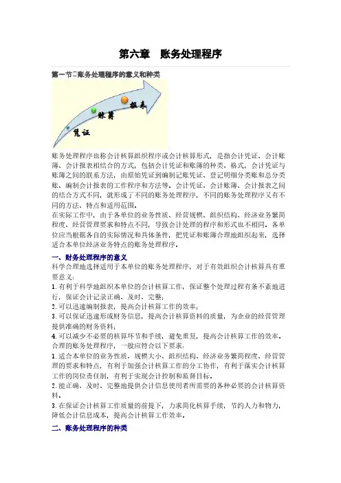 账务处理程序